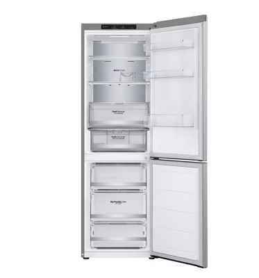 LG | Refrigerator | GBV7180CPY | Energy efficiency class C | Free standing | Combi | Height 186 cm | No Frost system | Fridge net capacity 234 L | Freezer net capacity 110 L | Display | 35 dB | Silver