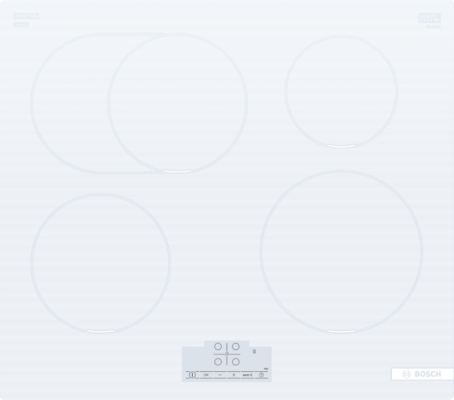 Bosch | Hob | PIF612BB1E | Induction | Number of burners / cooking zones 4 | Touch | Timer | White