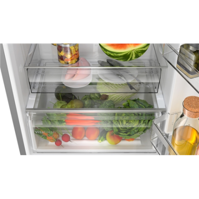 Bosch | Refrigerator | KGN497ICT | Energy efficiency class C | Free standing | Combi | Height 203 cm | No Frost system | Fridge net capacity 311 L | Freezer net capacity 129 L | Display | 35 dB | Stainless Steel