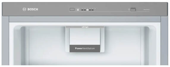 Bosch | Refrigerator | KSV36CIDP | Energy efficiency class D | Free standing | Larder | Height 186 cm | Fridge net capacity 346 L | Display | 39 dB | Stainless Steel