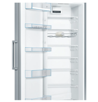Bosch | Refrigerator | KSV36CIDP | Energy efficiency class D | Free standing | Larder | Height 186 cm | Fridge net capacity 346 L | Display | 39 dB | Stainless Steel