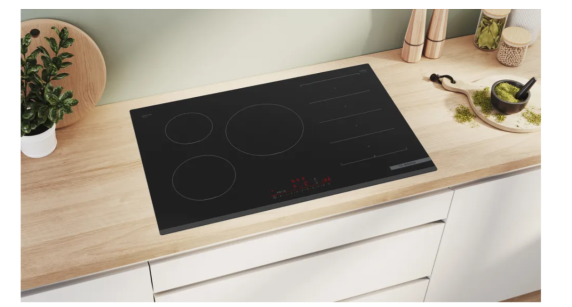 Bosch | Hob | PXV831HC1E | Induction | Number of burners / cooking zones 5 | Touch | Timer | Black