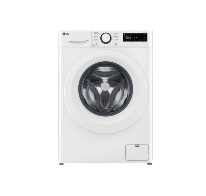 LG | Washing machine | F2WR508SWW | Energy efficiency class A | Front loading | Washing capacity 8 kg | 1200 RPM | Depth 47.5 cm | Width 60 cm | Display | LED | Steam function | Direct drive | White