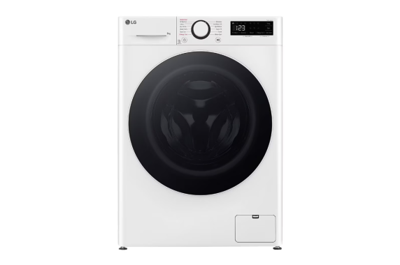 LG | Washing Machine | F2WR508S0W | Energy efficiency class A | Front loading | Washing capacity 8 kg | 1200 RPM | Depth 47.5 cm | Width 60 cm | LED | Steam function | Direct drive | White