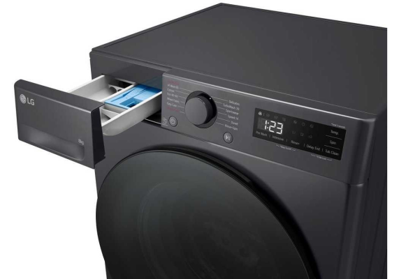 LG | Washing Machine | F2WR508S2M | Energy efficiency class A | Front loading | Washing capacity 8 kg | 1200 RPM | Depth 48 cm | Width 60 cm | LED | Middle Black