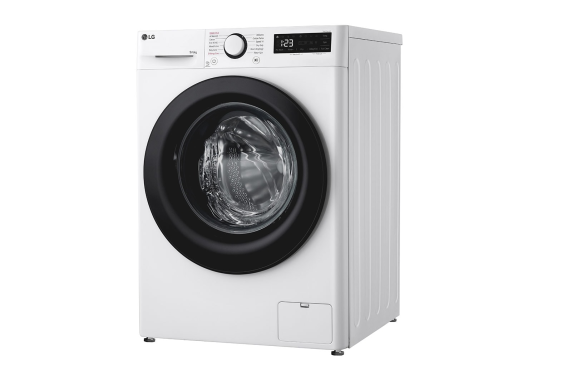 LG | Washing machine with dryer | F4DR509SBW | Energy efficiency class A | Front loading | Washing capacity 9 kg | 1400 RPM | Depth 55 cm | Width 60 cm | Display | Rotary knob + LED | Drying system | Drying capacity 6 kg | Steam