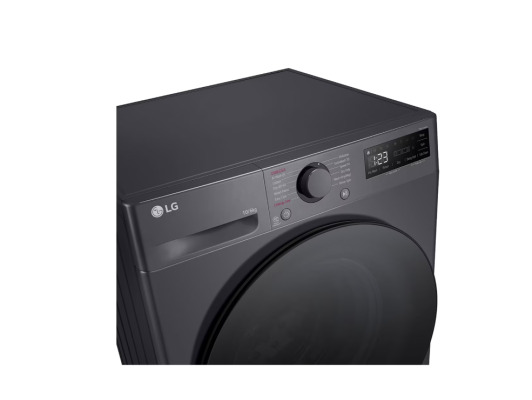LG | Washing machine with dryer | F4DR510S2M | Energy efficiency class A | Front loading | Washing capacity 10 kg | 1400 RPM | Depth 56.5 cm | Width 60 cm | Display | LED | Drying system | Drying capacity 6 kg | Steam function |