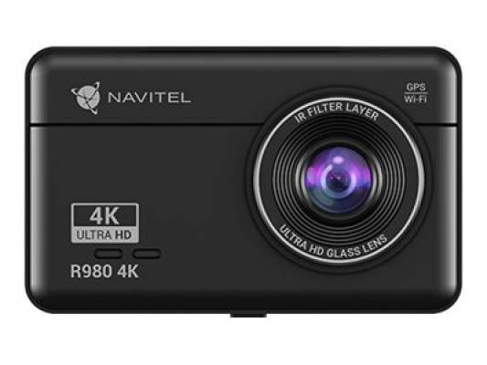 Navitel | Dashcam with Wi-Fi, GPS-informer, and digital speedometer | R980 4K | IPS display 3''; 854x480; Touchscreen | GPS (satellite) | Maps included