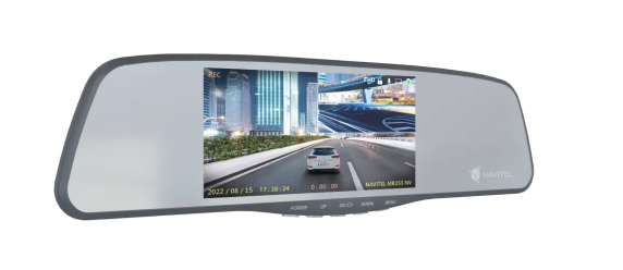 Navitel | Smart rearview mirror equipped with a DVR | MR255NV | IPS display 5''; 960x480 | Maps included