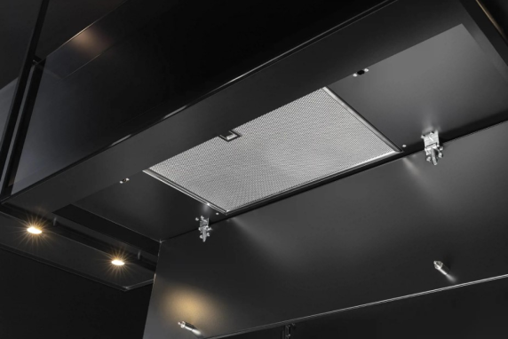 Novy 7540 Island mounted Phantom Frame Hood, Width 130 cm, Free airflow 815 m³ / h, Black | Novy