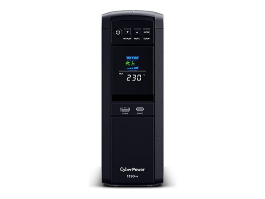CyberPower | PFC Sinewave UPS Series | CP1350PFCLCD | 1350 VA | 880 W | 144 V | 88 V | NEMA 5-15P, 5 ft. cord