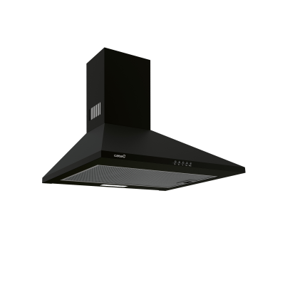 CATA | Hood | OMEGA 600 BK | Wall mounted | Energy efficiency class C | Width 60 cm | 645 m³ / h | Mechanical | LED | Black
