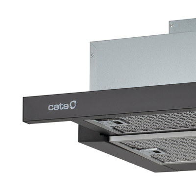 CATA | Hood | TFH 6630 BK / A | Telescopic | Energy efficiency class A+ | Width 60 cm | 605 m³ / h | Touch Control | LED | Black