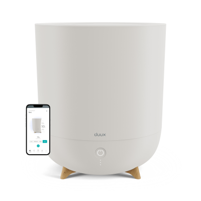 Duux | Smart Humidifier | Neo | Water tank capacity 5 L | Suitable for rooms up to 50 m² | Ultrasonic | Humidification capacity 500 ml / hr | Greige