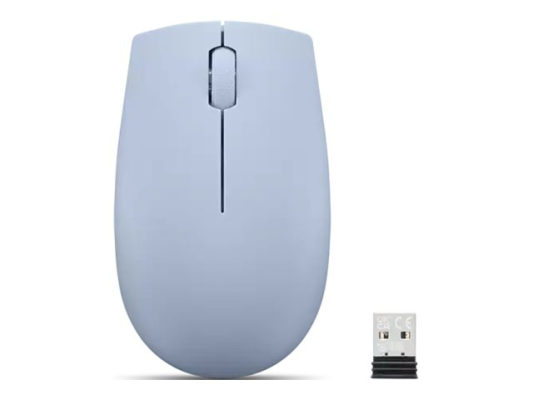Lenovo | Compact Mouse with battery | 300 | Wireless | Frost Blue