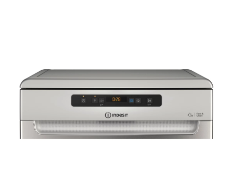 Dishwasher | D2F HD624 AS | Free standing | Width 60 cm | Number of place settings 14 | Number of programs 9 | Energy efficiency class E | Display | Silver