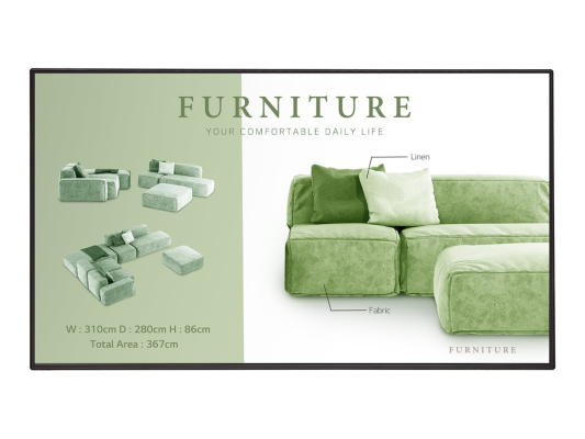 LG | 65UM5N-H | 65 " | Landscape / Portrait | 24 / 7 | webOS | Wi-Fi | 500 cd / m² | 178 ° | 178 °