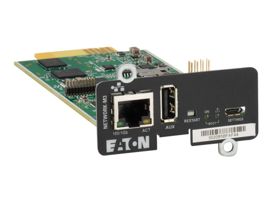 Eaton | Cybersecure Gigabit NETWORK-M3 Card for UPS and PDU | Network-M3