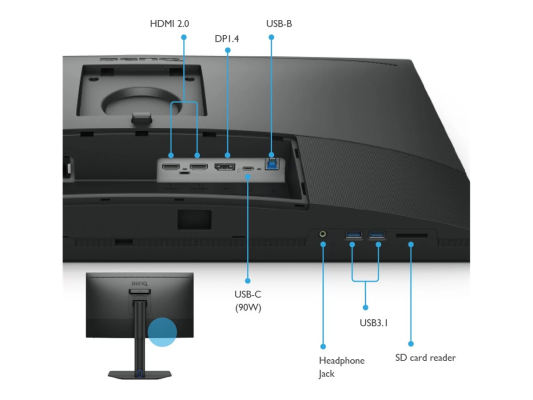 Benq | Monitor | SW272Q | 27 " | IPS | 16:9 | 60 Hz | 5 ms | 2560 x 1440 pixels | 300 cd / m² | HDMI ports quantity 2 | Black
