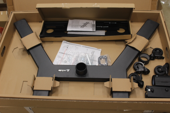 SALE OUT. | EDBAK | TR5c-B | Trolleys & Stands | 42-65 " | Maximum weight (capacity) 80 kg | USED AS DEMO, SCRATCHED | Black