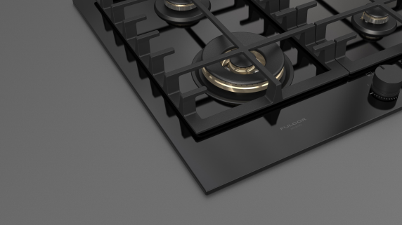 Fulgor | Hob | FPH 604 G WK BKG | Gas | Number of burners / cooking zones 4 | Knob | Black Glass
