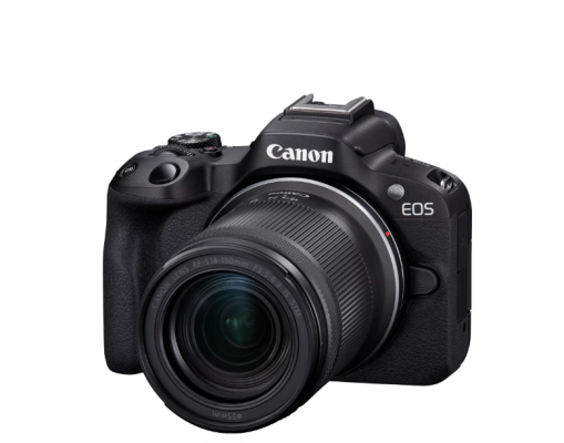 Canon | EOS R50 - digital camera RF-S 18-150mm F3.5-6.3 IS STM lens | Megapixel 24.2 MP | ISO sensitivity (max) ISO 51200 | Wi-Fi | Automatic, manual | CMOS | Black