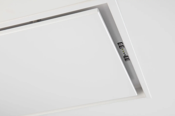 Novy | Hood | 6834 Pureline | Ceiling | Energy efficiency class A++ | Width 86.8 cm | 624 m³ / h | Remote control / Push buttons | No lighting | White