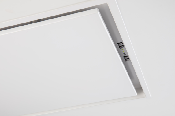 Novy 6839 Pureline Hood, Built-in, Ceiling, Width 90 cm, Without motor, White | Novy