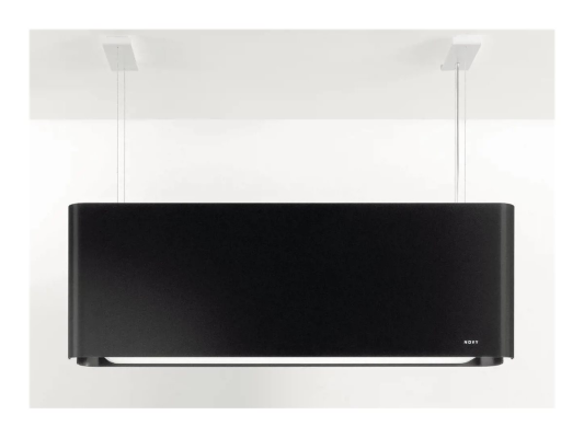 Novy | Mounted Mood Hood | 7552 | Island | Width 108 cm | 534 m³ / h | Remote control | LED | Black