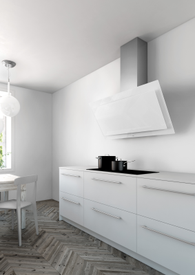 Novy 7831 Wall Mounted Vision Hood, Width 90 cm, Max extraction power 780 m³ / h, White | Novy