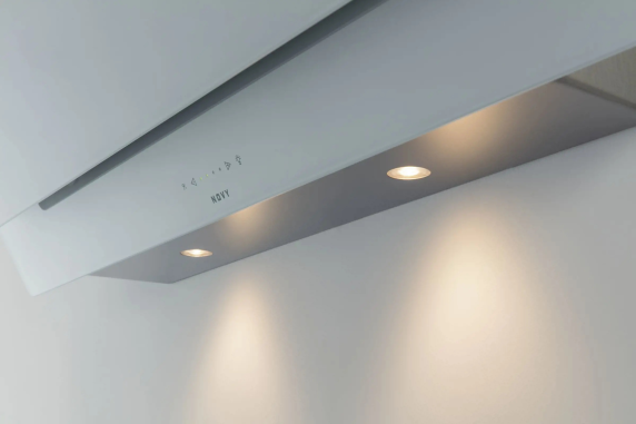 Novy 7839 Wall Mounted Vision Hood, Width 90 cm, Max extraction power 490 m³ / h, White | Novy