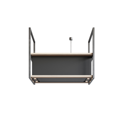 Novy 15001 Island Mounted Pureline Frame Hood, Width 90 cm, Max extraction power 497 m³ / h, Black | Novy