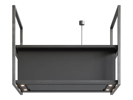 Novy 15002 Island Mounted Pureline Frame Hood, Width 120 cm, Max extraction power 508 m³ / h, Black | Novy