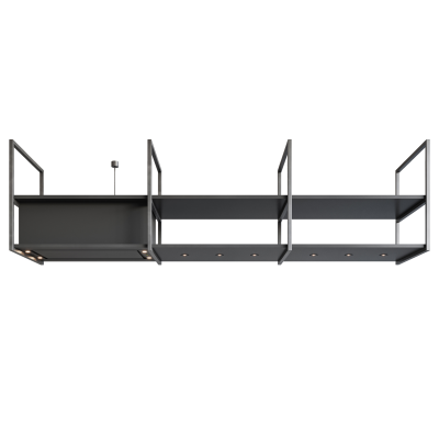 Novy 15005 Island Mounted Pureline Frame Hood, Width 90 cm, Max extraction power 497 m³ / h, Black | Novy