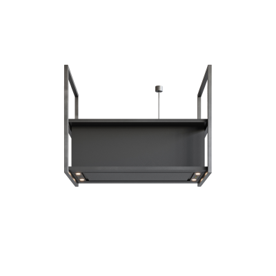 Novy 15008 Island Mounted Pureline Frame Hood, Width 120 cm, Max extraction power 508 m³ / h, Black | Novy