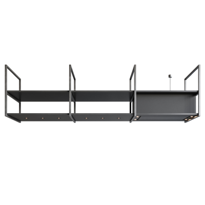 Novy 15011 Island Mounted Pureline Frame Hood, Width 90 cm, Max extraction power 497 m³ / h, Black | Novy