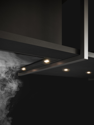 Novy 15011 Island Mounted Pureline Frame Hood, Width 90 cm, Max extraction power 497 m³ / h, Black | Novy