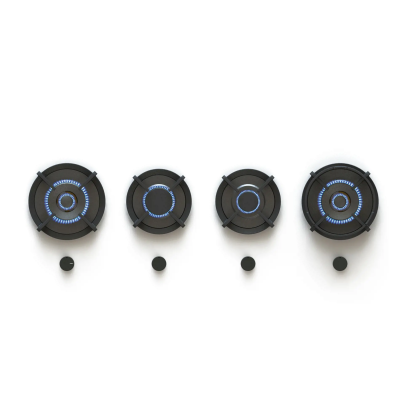 Novy | Danau Top Hob | 56012 | Gas | Number of burners / cooking zones 4 | Knobs | Black