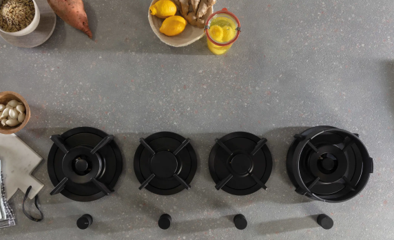 Novy | Danau Top Hob | 56012 | Gas | Number of burners / cooking zones 4 | Knobs | Black