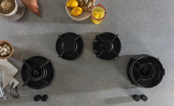 Novy | Drum Top Hob | 56014 | Gas | Number of burners / cooking zones 4 | Knobs | Black
