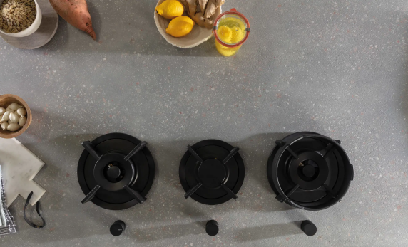 Novy | Cusin Top Hob | 56008 | Gas | Number of burners / cooking zones 3 | Knobs | Black