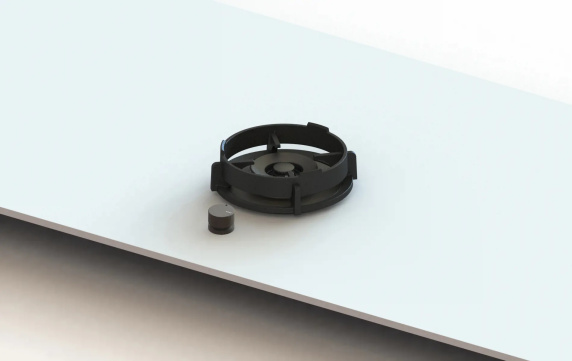 Novy | Azuma Top Hob | 56004 | Gas | Number of burners / cooking zones 1 | Knobs | Black