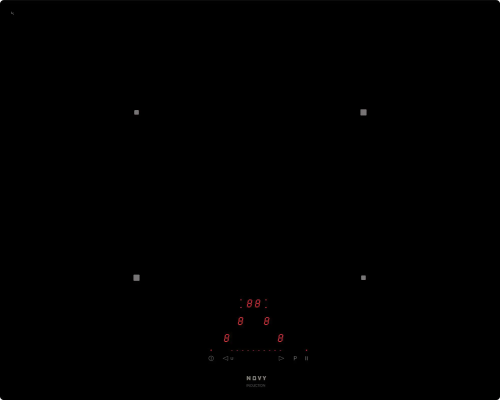 Novy | Hob | 1753 Comfort | Induction | Number of burners / cooking zones 4 | Slider touch | Timer | Black