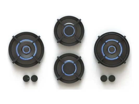 Novy 56010 Dempo Top Hob, Width 90 cm, 4 cooking zones, Black | Novy