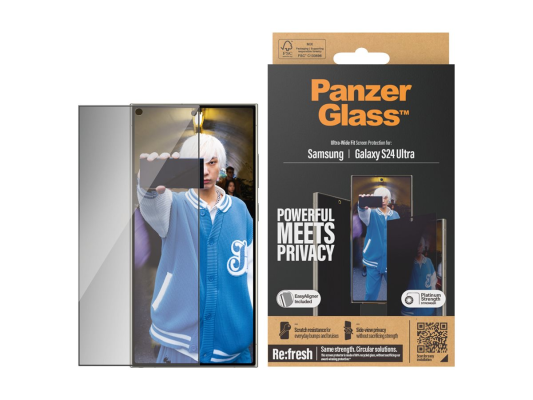 PanzerGlass Privacy Screen Protector Samsung Galaxy S 2024 Ultra | Ultra-Wide Fit wA | PanzerGlass