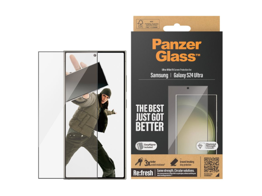 PanzerGlass Screen Protector Samsung Galaxy S 2024 Ultra | Ultra-Wide Fit wA | PanzerGlass
