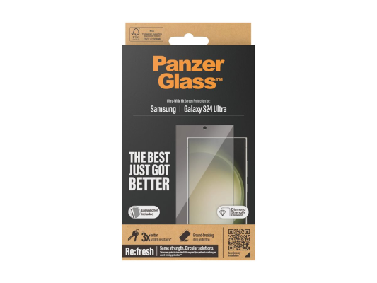 PanzerGlass Screen Protector Samsung Galaxy S 2024 Ultra | Ultra-Wide Fit wA | PanzerGlass