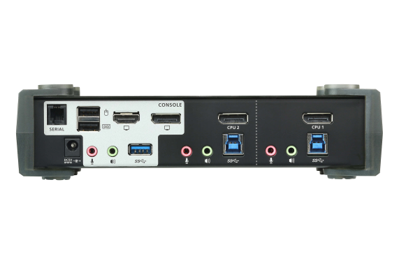 Aten | 2-Port USB 3.0 4K DisplayPort MST KVMP Switch | CS1922M-AT-G