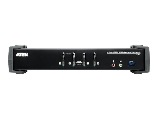 Aten | 4-Port USB 3.0 4K DisplayPort KVMP Switch | CS1924-AT-G
