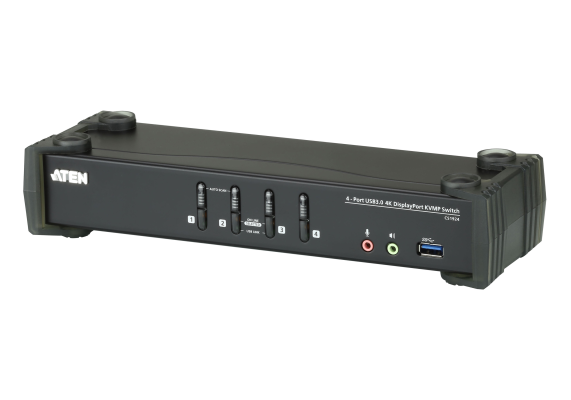 Aten | 4-Port USB 3.0 4K DisplayPort KVMP Switch | CS1924-AT-G
